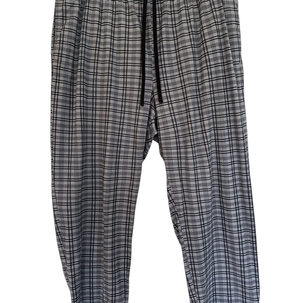 Nautica Men’s Plaid Pajamas Pants Size XXL Fleece Comfort Sleepwear Gray